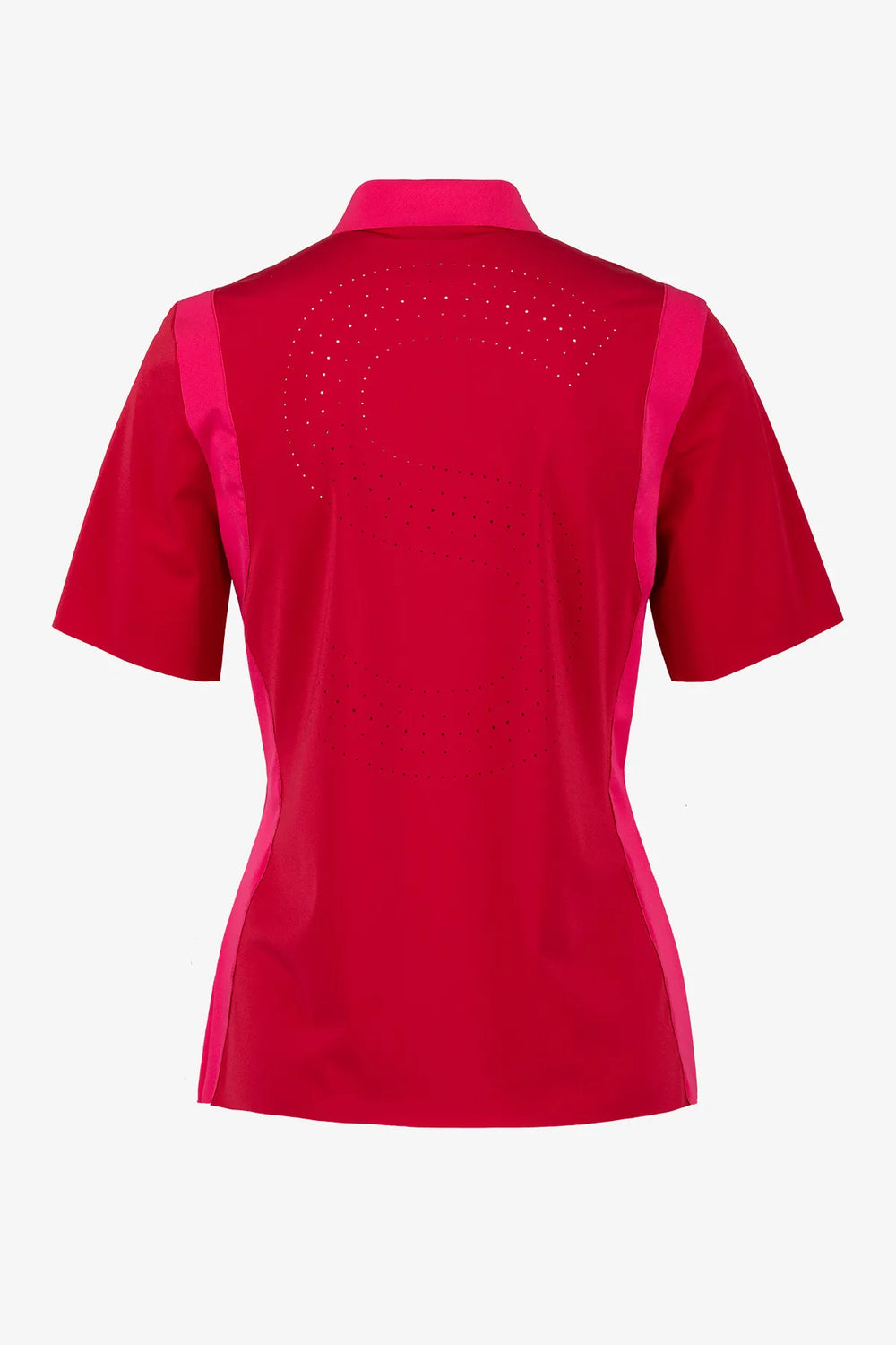 Feminines Golfshirt mit großem Laser-"S" 01
