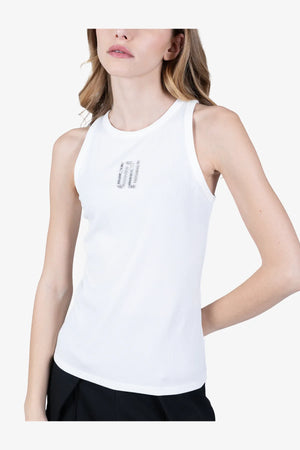 Glam-Top mit Pailletten und Perlen-Stick 06