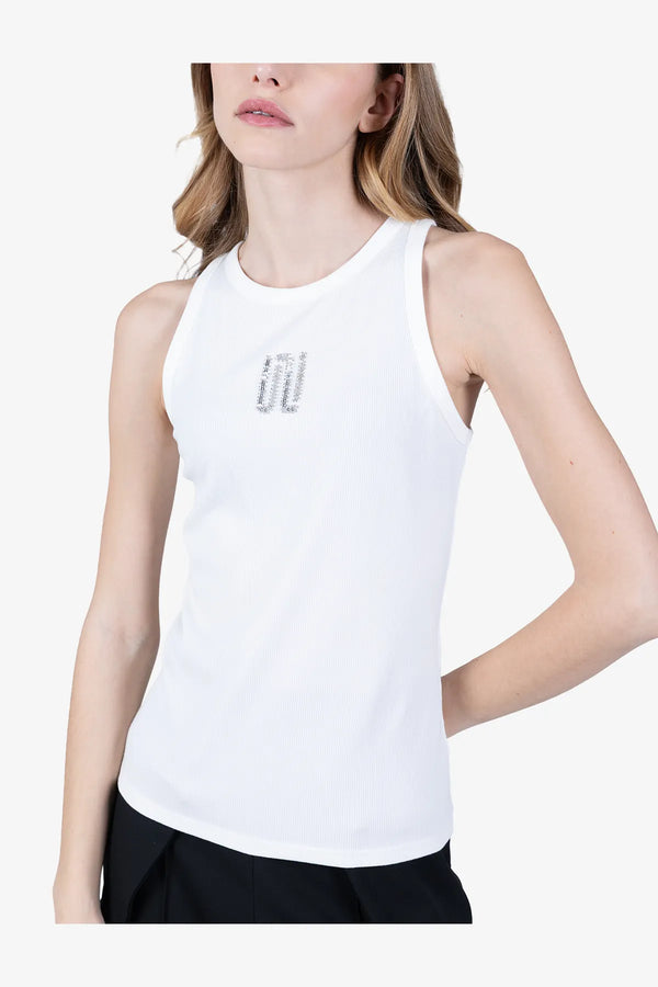 Glam-Top mit Pailletten und Perlen-Stick 06