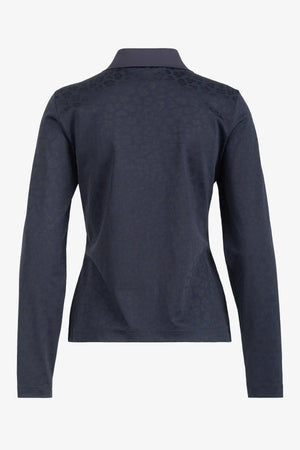 Langarm-Polo-Shirt mit Leo-Print 02