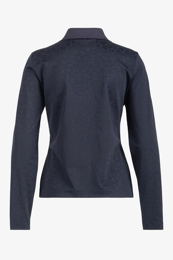Langarm-Polo-Shirt mit Leo-Print 02