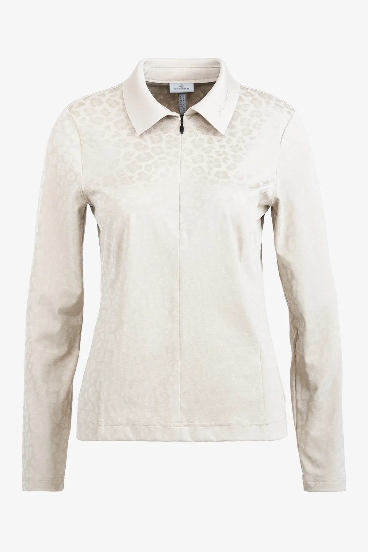 Langarm-Polo-Shirt mit Leo-Print 01
