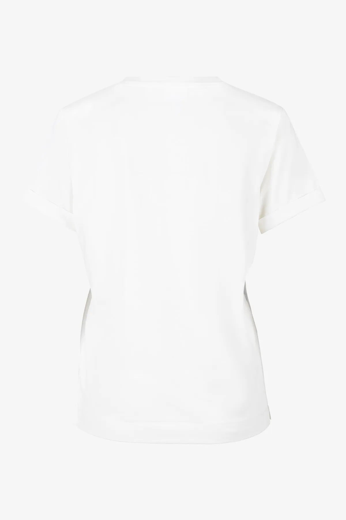 Lässiges T-Shirt mit bedrucktem Badge 02