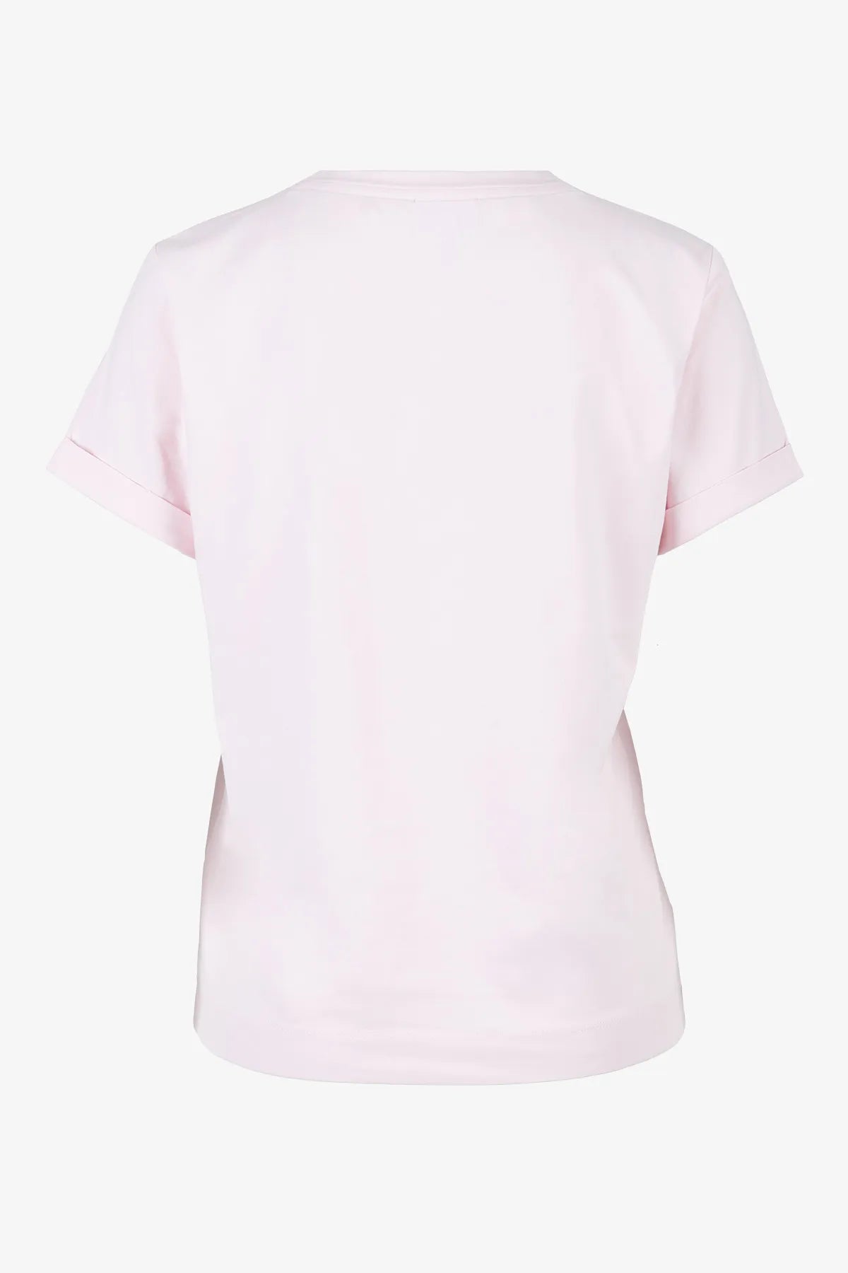 Lässiges T-Shirt mit bedrucktem Badge 02