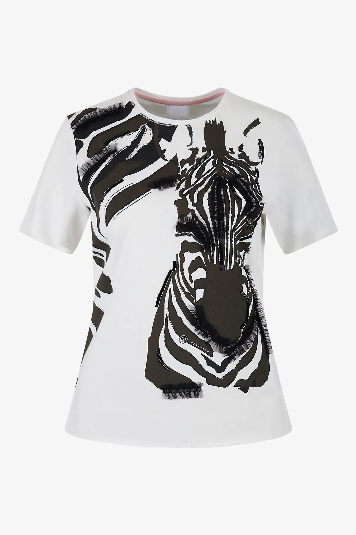 Klassisches T-Shirst mit Zebra-Print 01
