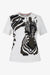 Klassisches T-Shirst mit Zebra-Print 01