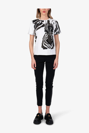 Klassisches T-Shirst mit Zebra-Print 03