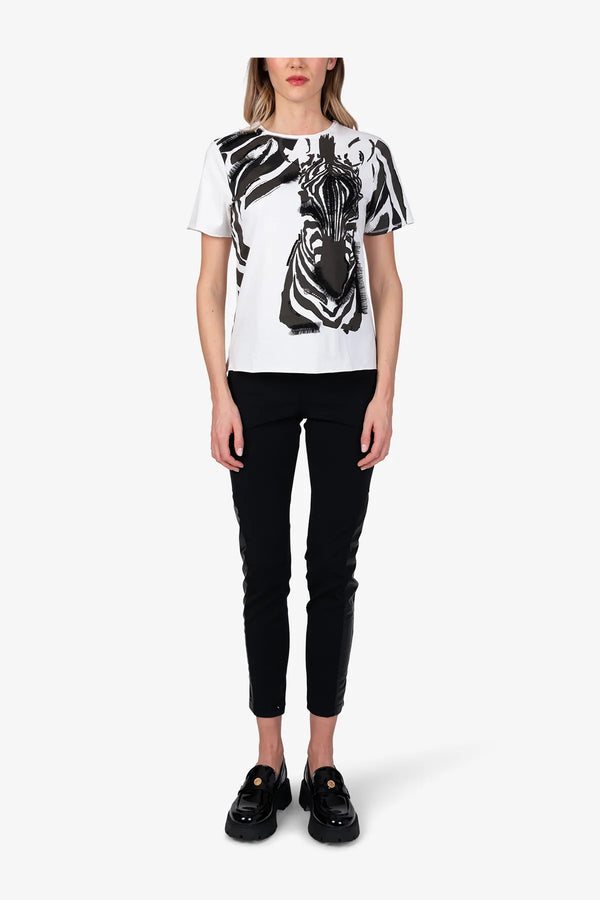 Klassisches T-Shirst mit Zebra-Print 03