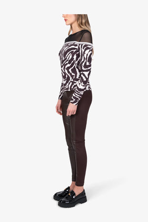 Langarm-Shirt mit Mesh-Ware 04