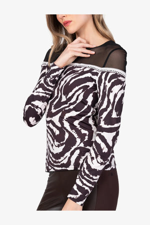 Langarm-Shirt mit Mesh-Ware 06