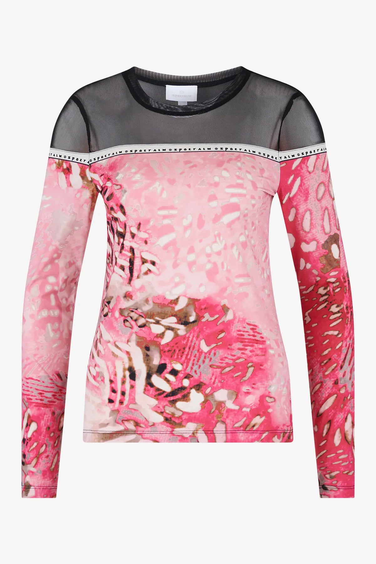 Langarm-Shirt mit Mesh-Ware 01