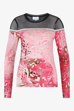 Langarm-Shirt mit Mesh-Ware 01