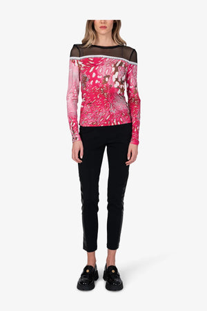 Langarm-Shirt mit Mesh-Ware 03