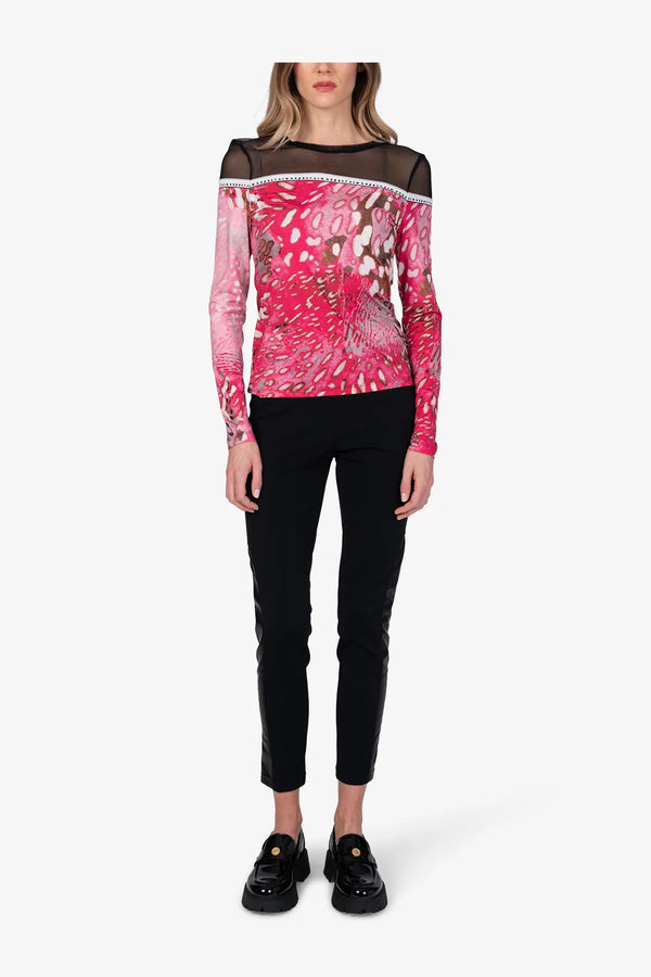 Langarm-Shirt mit Mesh-Ware 03