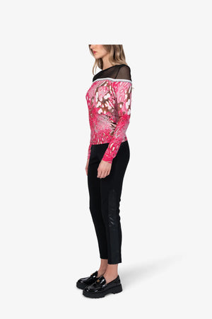 Langarm-Shirt mit Mesh-Ware 04