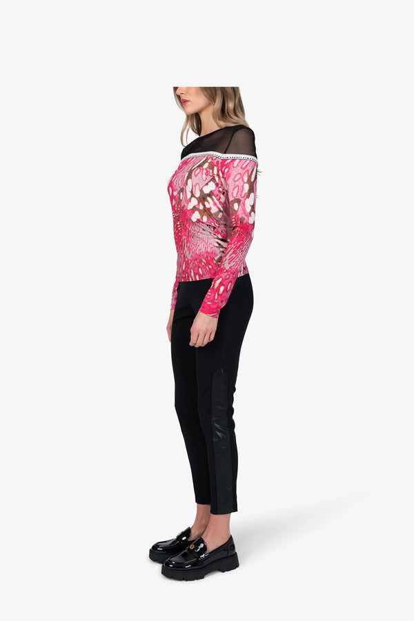 Langarm-Shirt mit Mesh-Ware 04