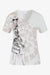 T-Shirt mit Print und Pailletten 01