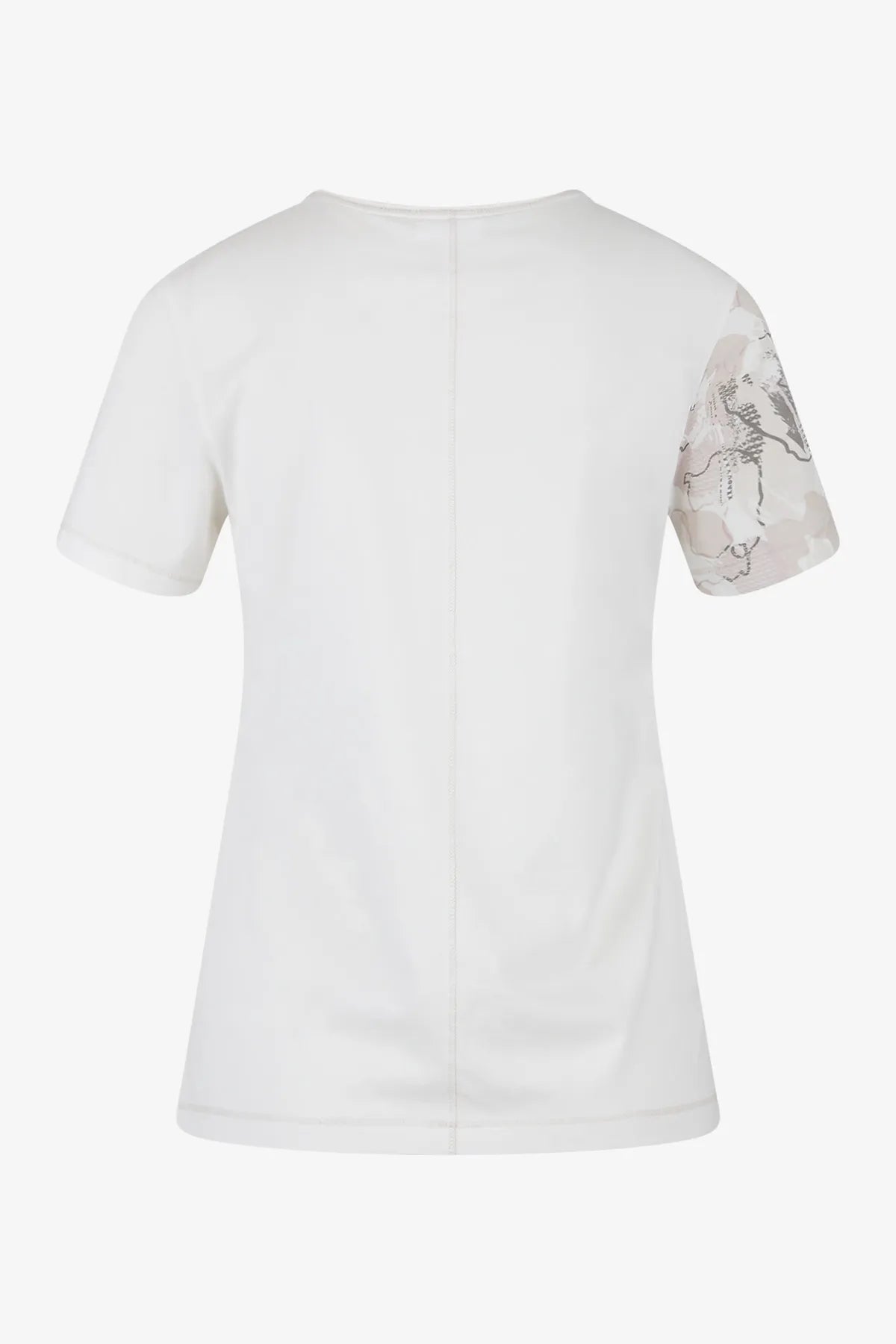 T-Shirt mit Print und Pailletten 02