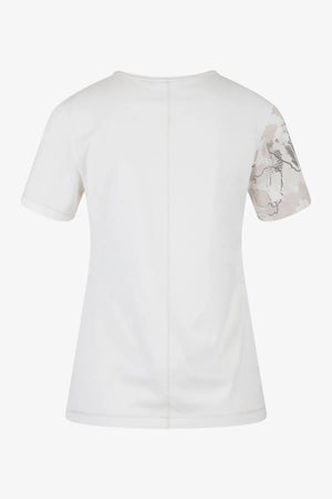 T-Shirt mit Print und Pailletten 02