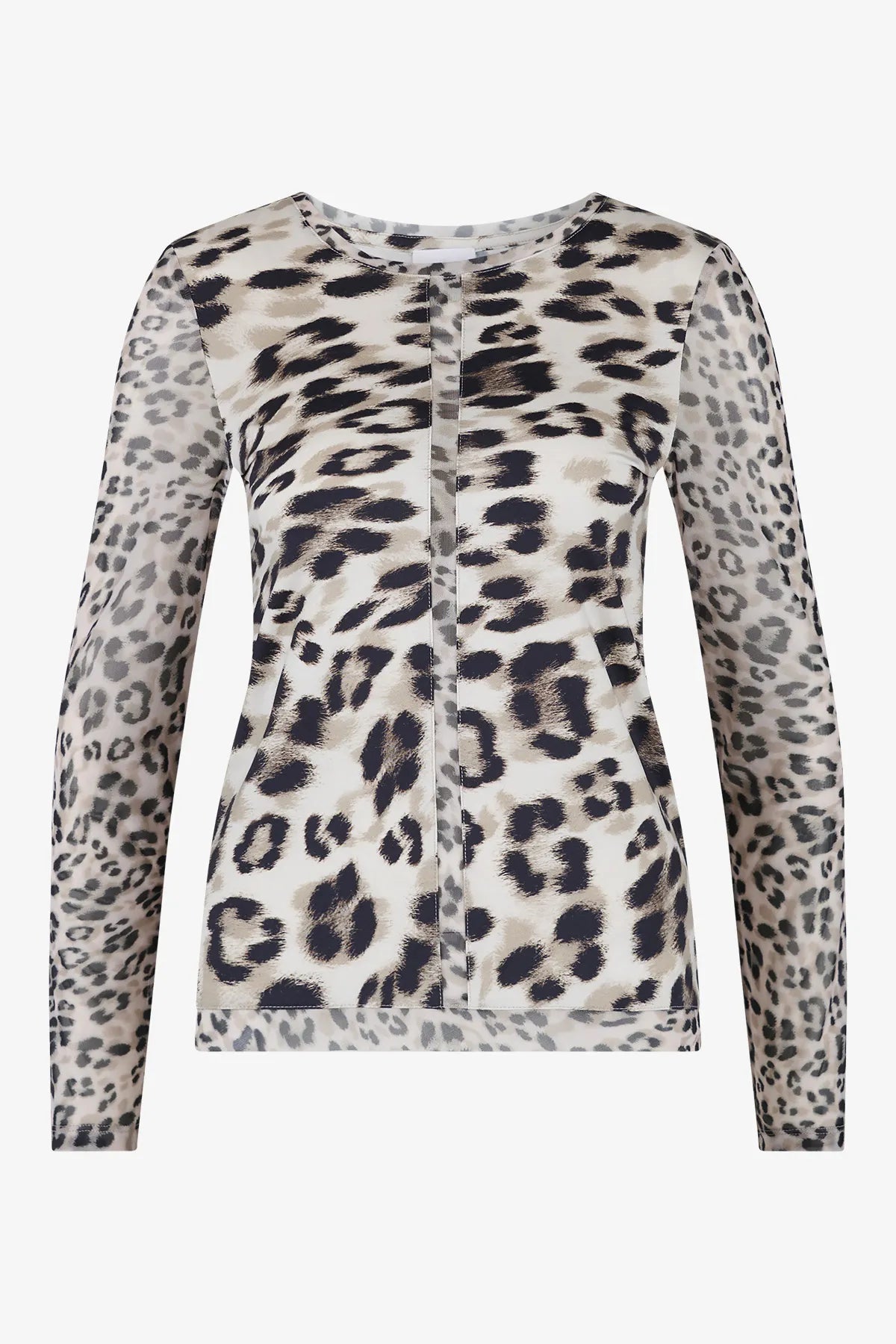Mesh-Shirt mit Leo-Dessin 01