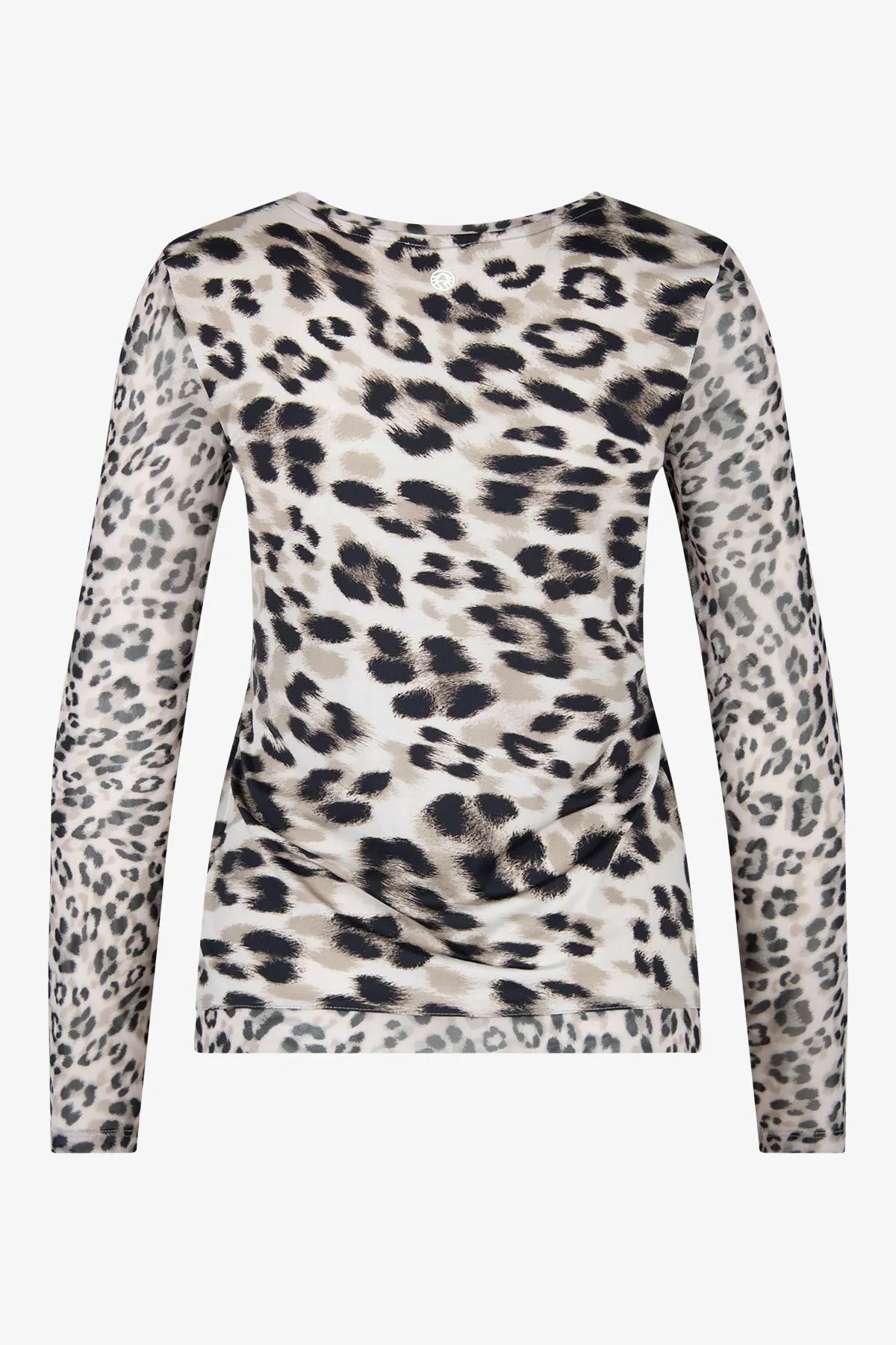 Mesh-Shirt mit Leo-Dessin 02