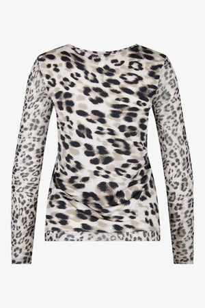 Mesh-Shirt mit Leo-Dessin 02