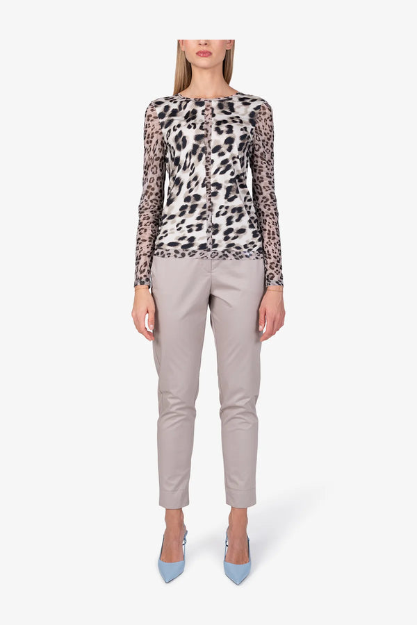 Mesh-Shirt mit Leo-Dessin 05