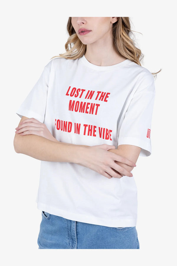 Statement T-Shirt aus Baumwolle 06