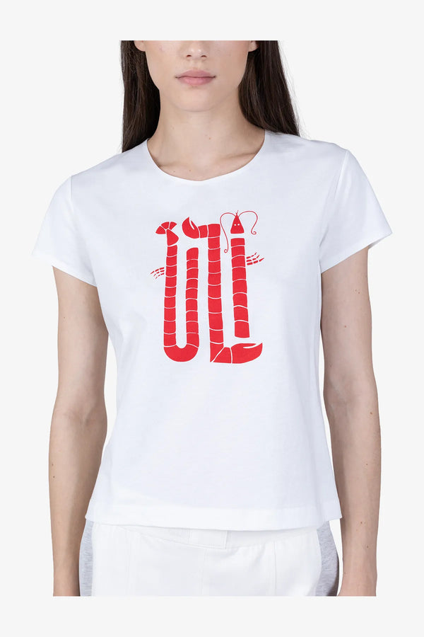 Shirt aus Baumwolljersey mit Logo 07