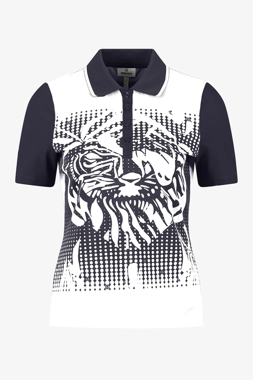 Funktions-Poloshirt mit Statementprint 01