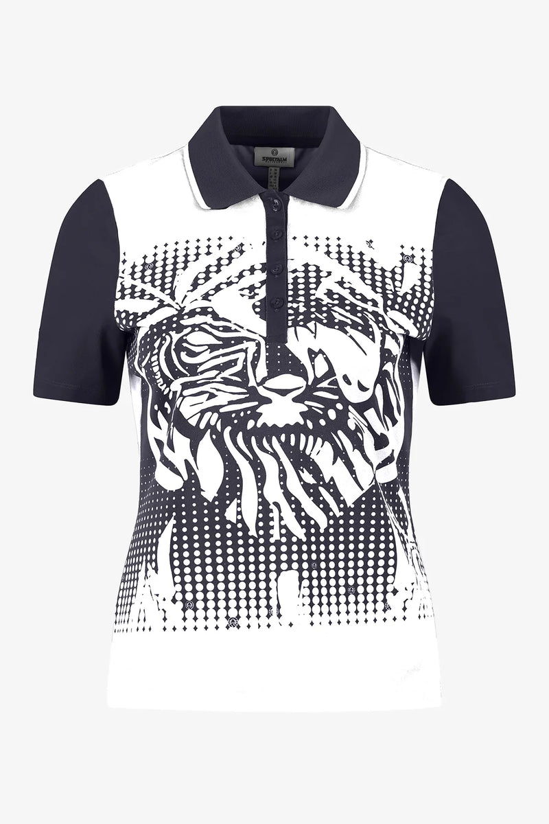 Funktions-Poloshirt mit Statementprint 01