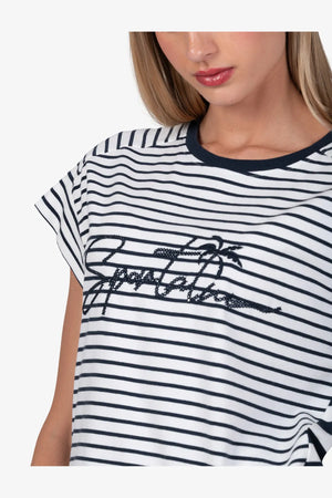 Gestreiftes Shirt aus Baumwolle 06