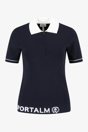 Strickpoloshirt mit hochweriger Viskose 01