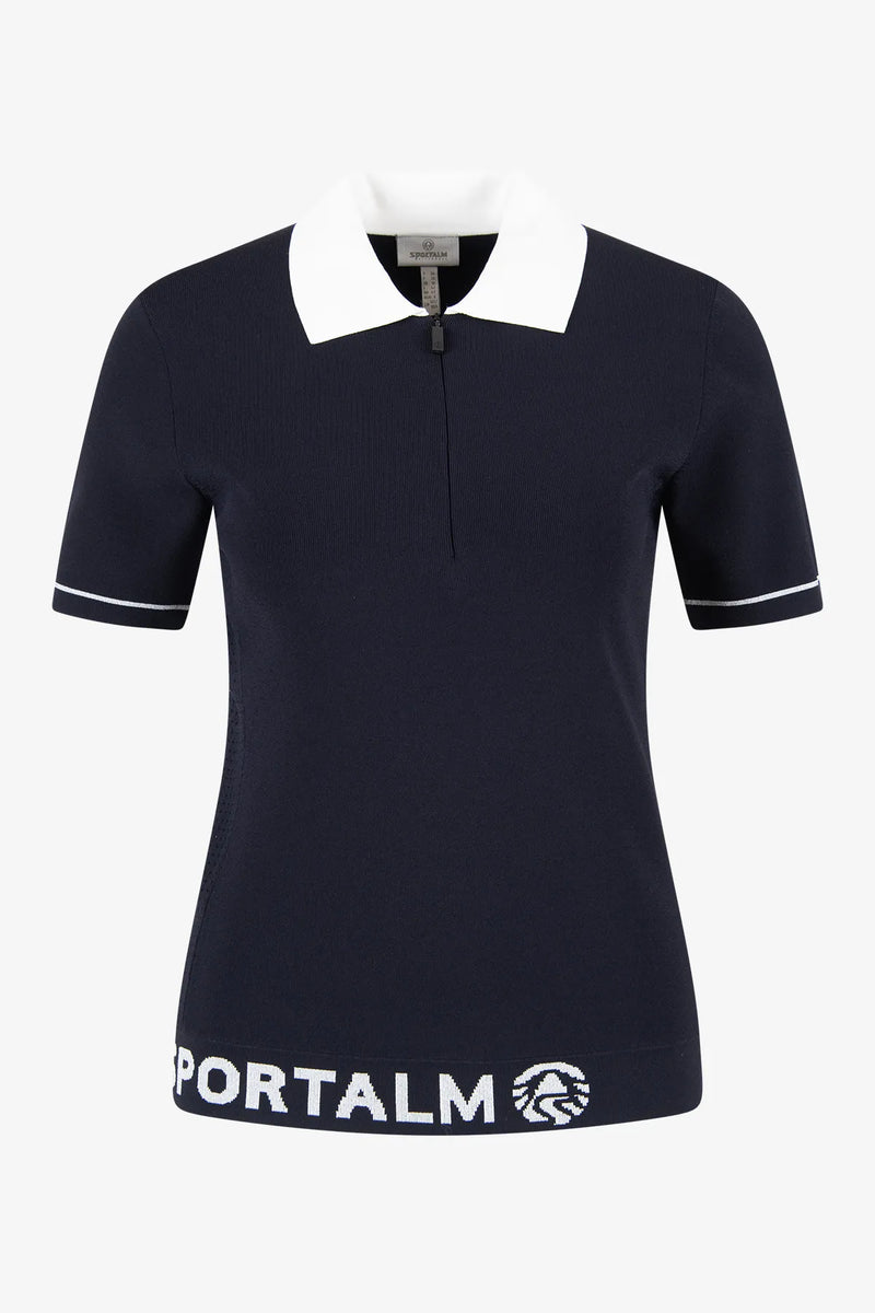 Strickpoloshirt mit hochweriger Viskose 01