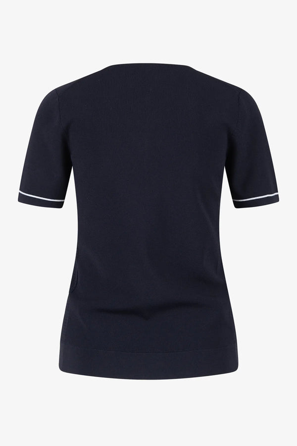 Strickpoloshirt mit hochweriger Viskose 02