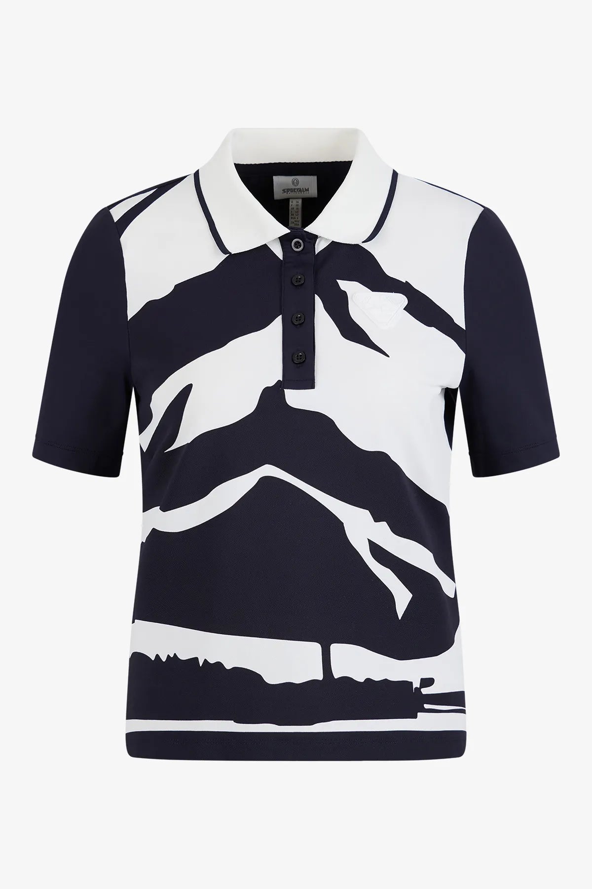 Polo-Shirt mit Mountain-Print 01