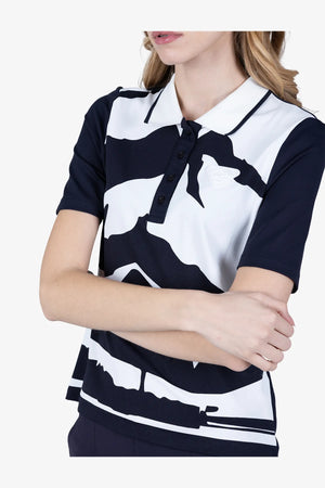 Polo-Shirt mit Mountain-Print 06
