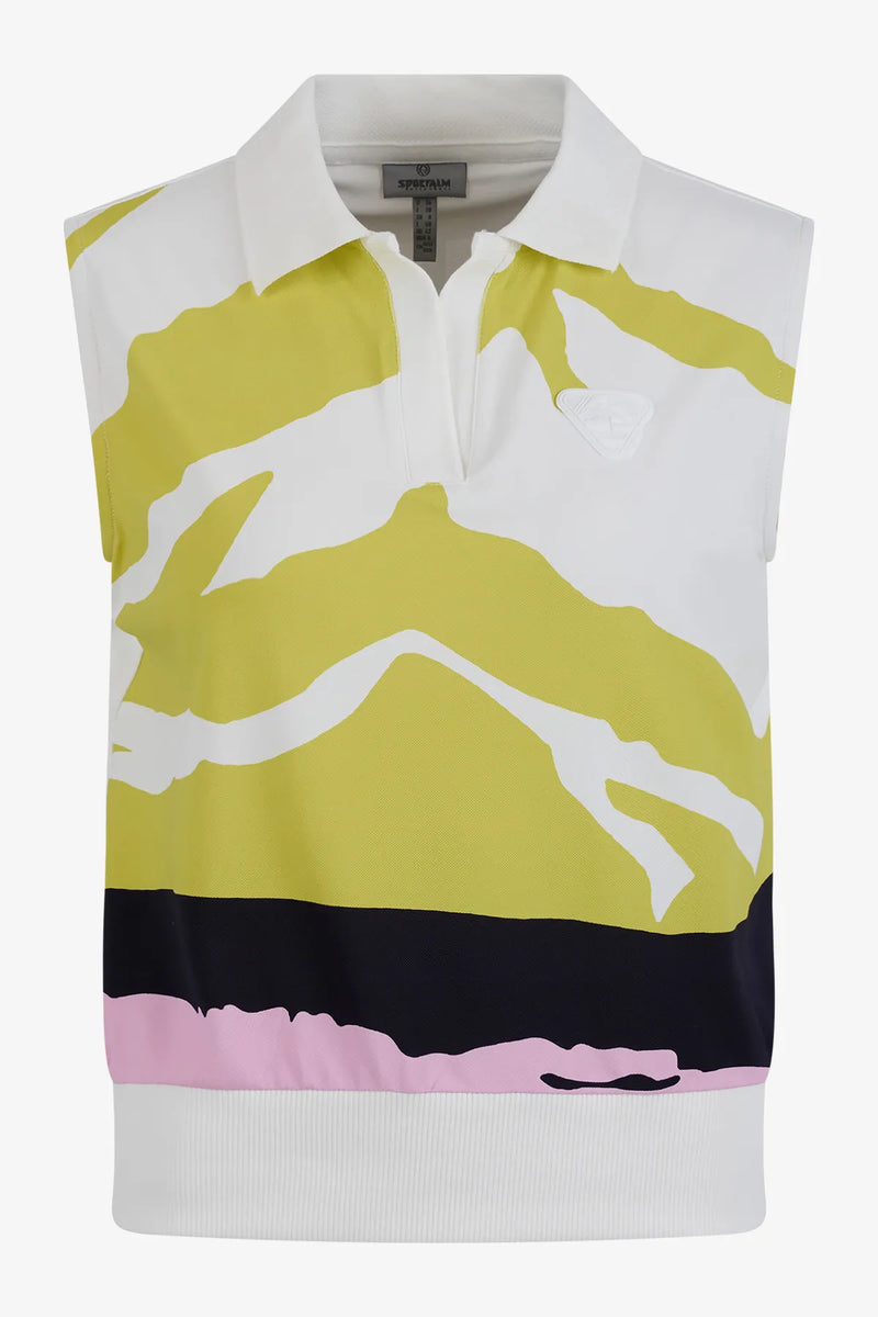 Pullunder mit Mountain-Print 01