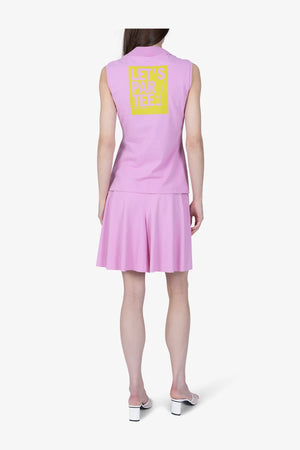 Ärmelloses Baumwoll-Polo-Shirt mit Print 05