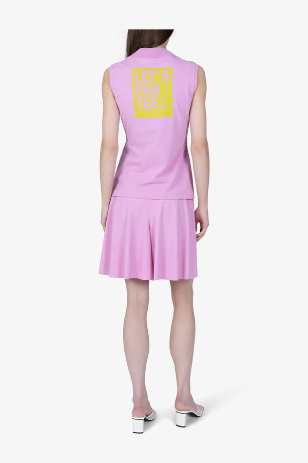 Ärmelloses Baumwoll-Polo-Shirt mit Print 05
