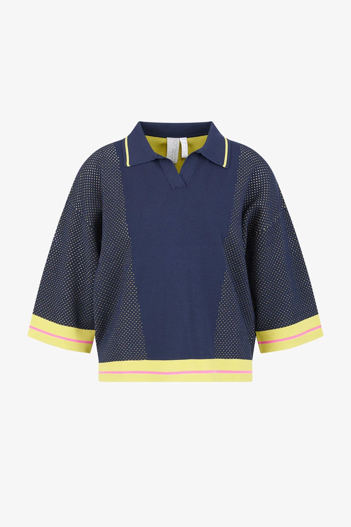 Lässiges Polo-Shirt aus Netzstrick 01