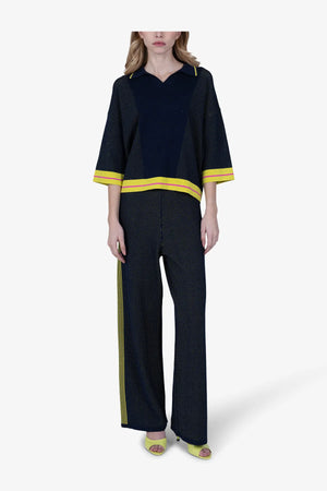 Lässiges Polo-Shirt aus Netzstrick 03