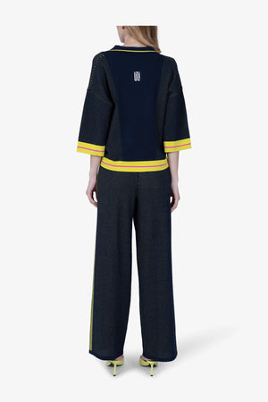Lässiges Polo-Shirt aus Netzstrick 05