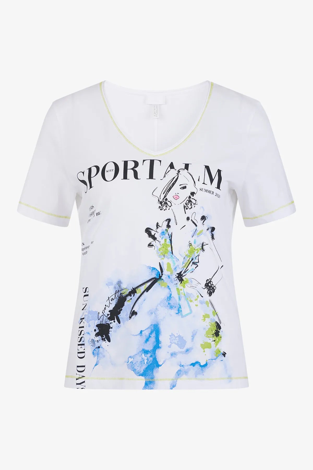 Shirt aus Baumwolljersey mit Pailletten 01