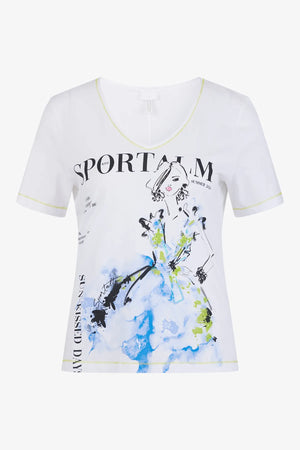 Shirt aus Baumwolljersey mit Pailletten 01