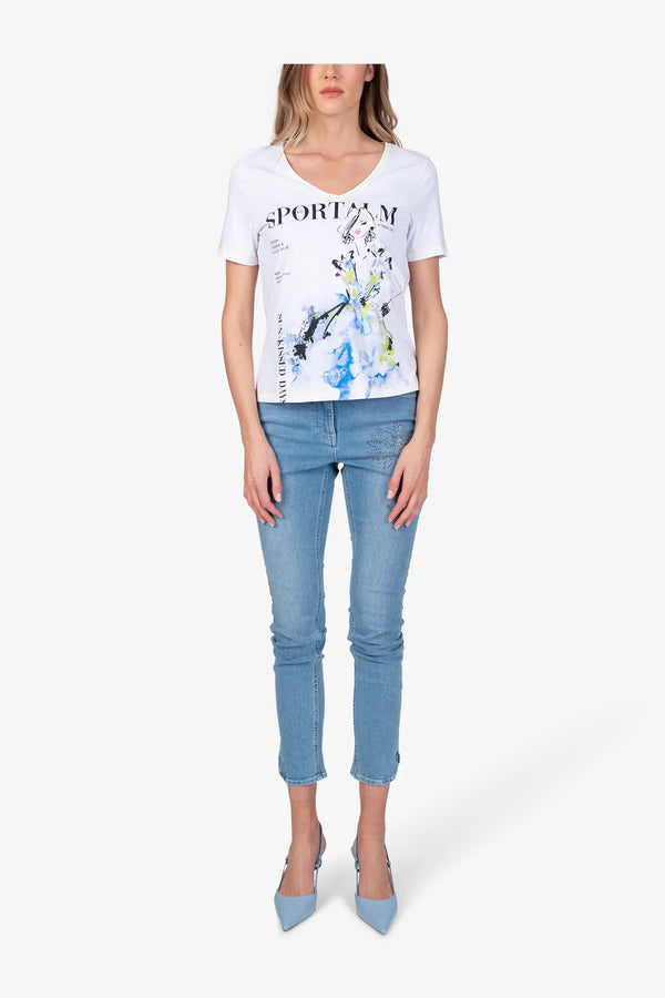 Shirt aus Baumwolljersey mit Pailletten 03