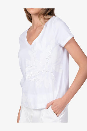 Shirt aus Baumwolle mit floralem Print 06