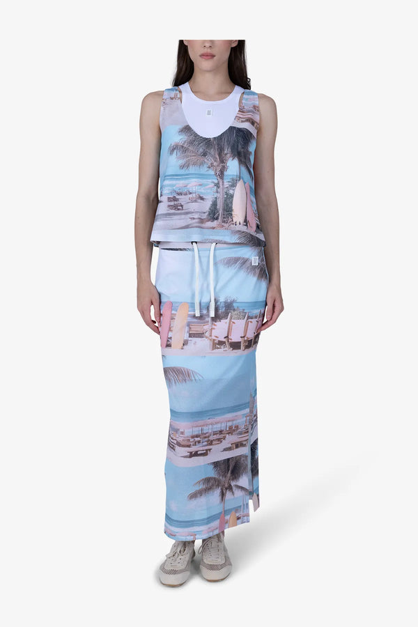 Sommerliches Print-Top aus Mesh 03