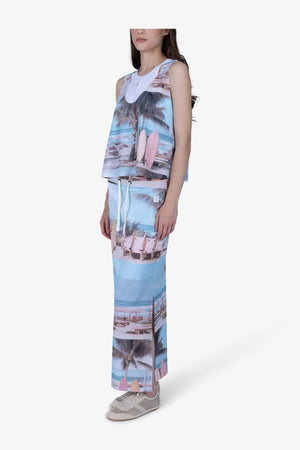 Sommerliches Print-Top aus Mesh 04