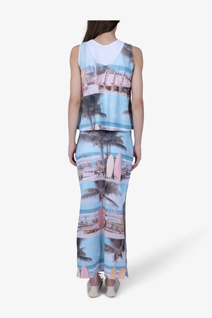 Sommerliches Print-Top aus Mesh 05